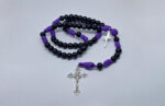 Terço em Paracord - Quaresima - Roxo/Preto - Imagem 5