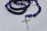 Terço em Paracord - Quaresima - Roxo/Preto - Imagem 2