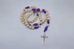 Terço em Paracord - Quaresima - Roxo/Branco - Imagem 7