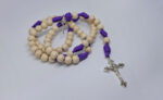 Terço em Paracord - Quaresima - Roxo/Branco - Imagem 6